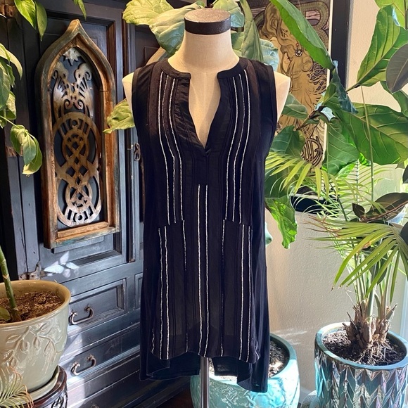 Anthropologie Shimmered Eve Tunic Tank Top - Picture 5 of 15